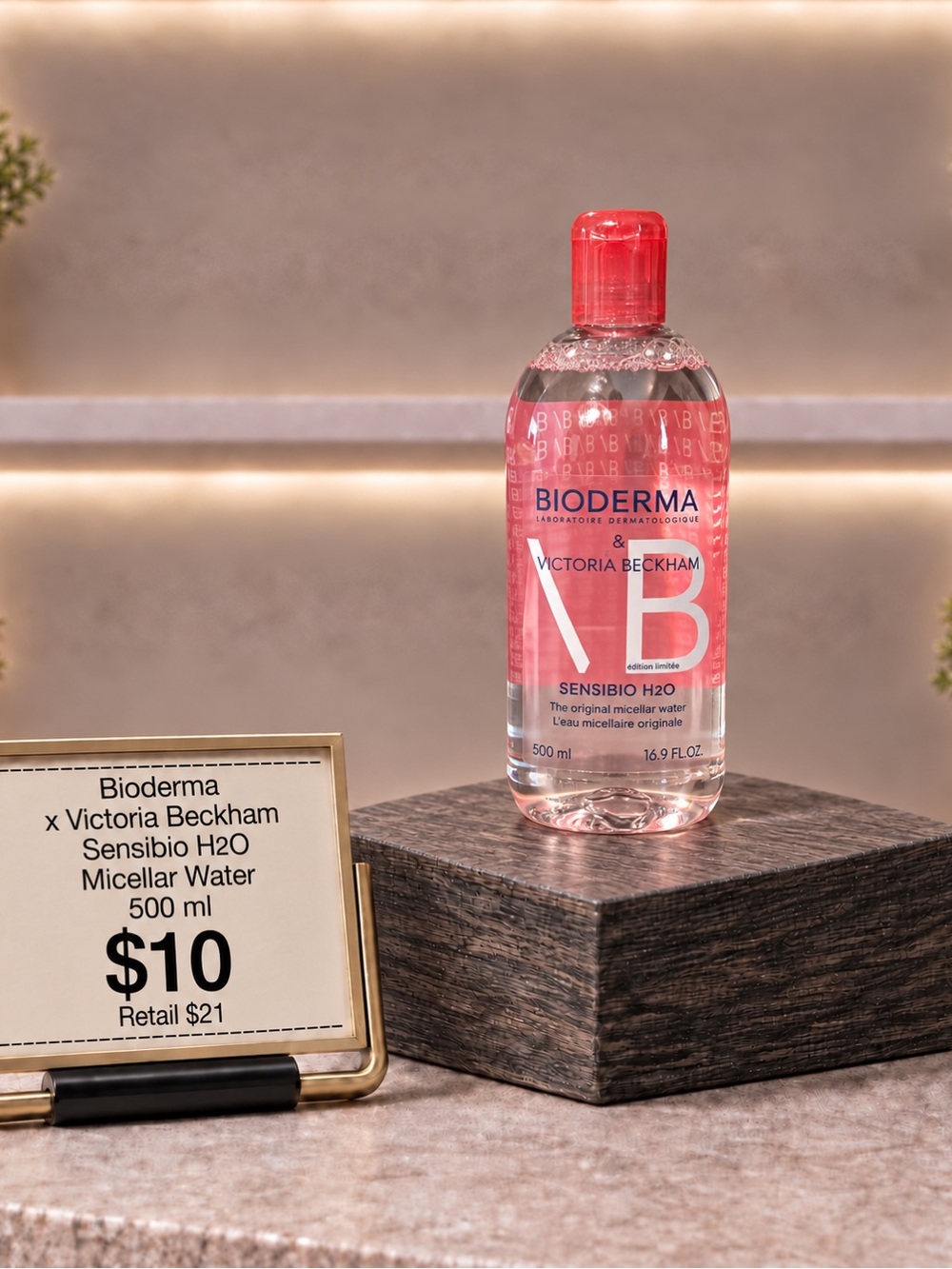 Victoria Beckham Pink Micellar Cleansing Water